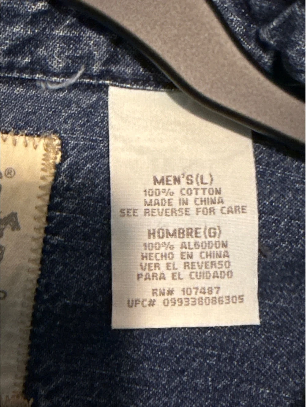 Levi's Men's Large Denim Button-Up Shirt